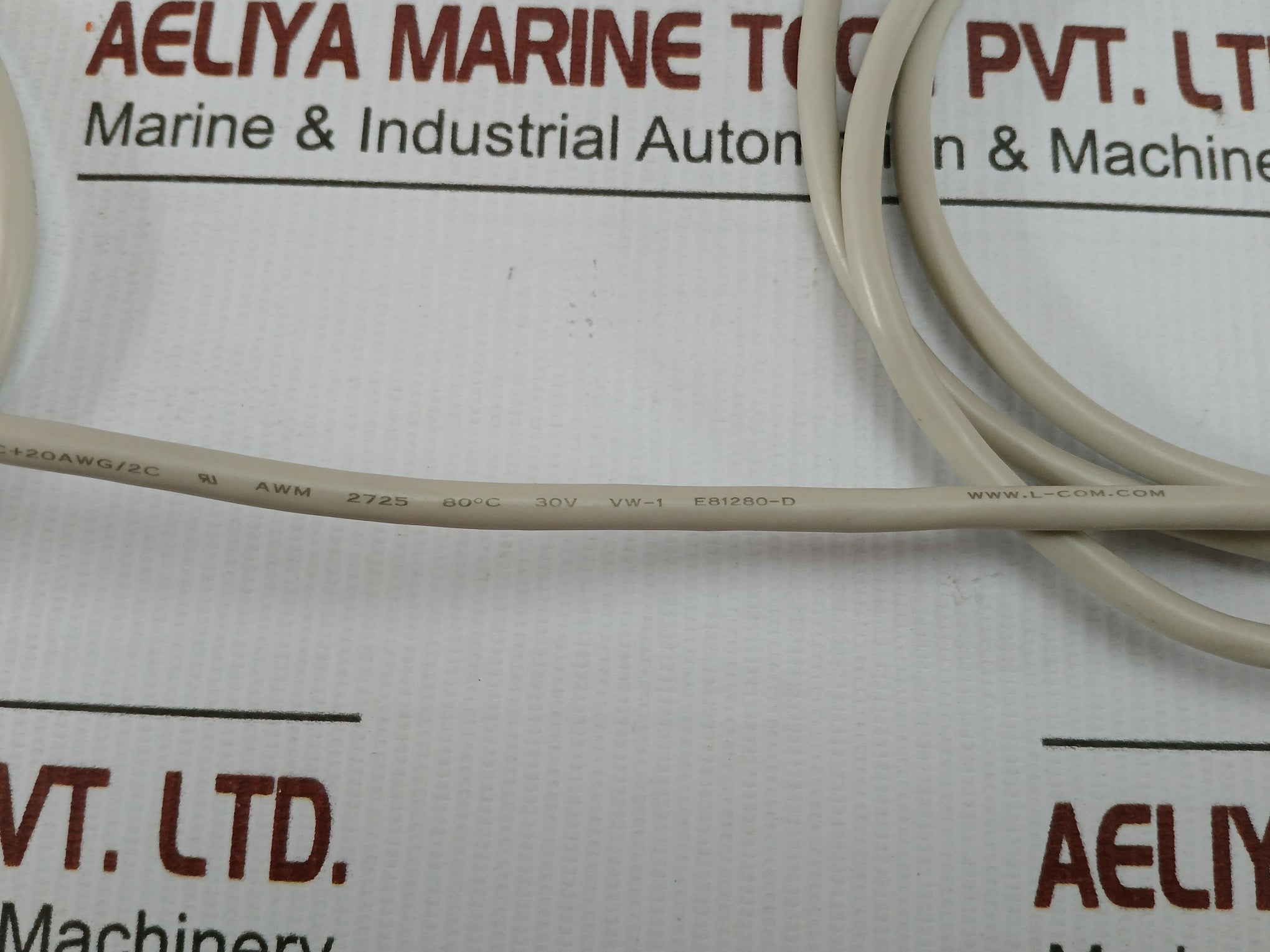 L-com Usb 2.0 Shielded Cable Part No Awm 2725 80˚C 30V Vw-1