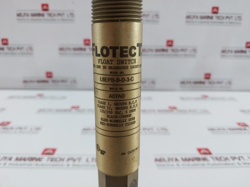 L6Epb-b-s-3-c Float Switch Line Size - 1" Npt 125/250 Vac Dwyer