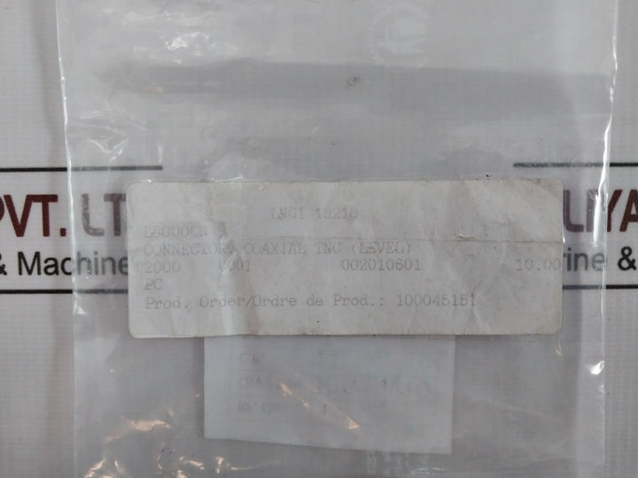 L8000Cn Crimped Coaxial Connector 2000 0001 002010601