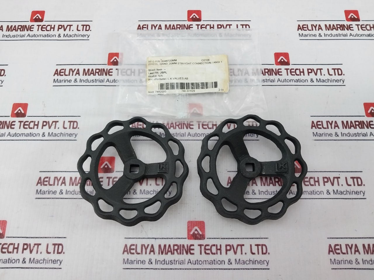 L K Valve 8048720Mm Hand Wheel Straight Connection/Ansi 1