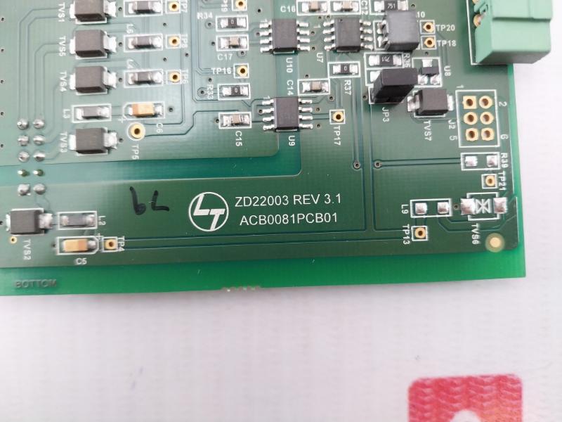 L&T Acb0081Pcb01 Pcb Board High Density Card Zd22003 Rev 3.1 94V