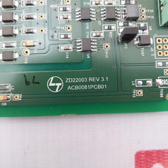 L&T Acb0081Pcb01 Pcb Board High Density Card Zd22003 Rev 3.1 94V