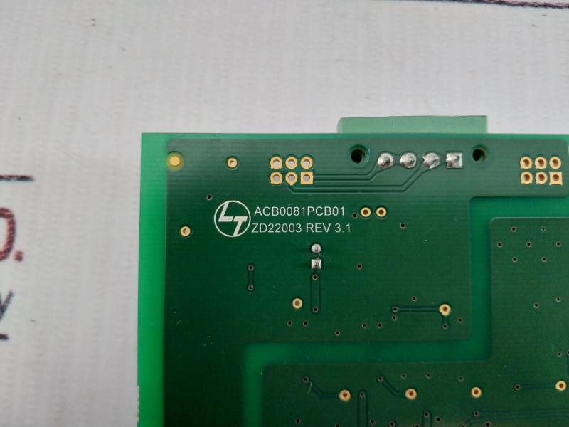 L&T Acb0081Pcb01 Pcb Board High Density Card Zd22003 Rev 3.1 94V