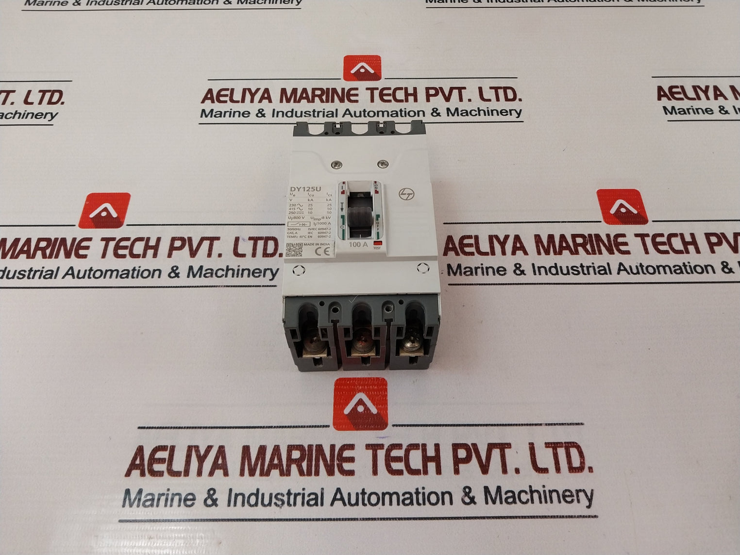 L&T Dy125U Mccb Thermal Magnetic Release Circuit Breaker 100A 800V