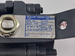 L&T L7Rbtc Bore Ball Valve Dn25 Class 800