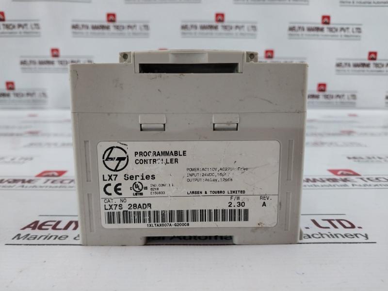 L&T Lx7S28Adr Programmable Controller Ac Power Rev.A 16 Dc Input 12 Relay Output