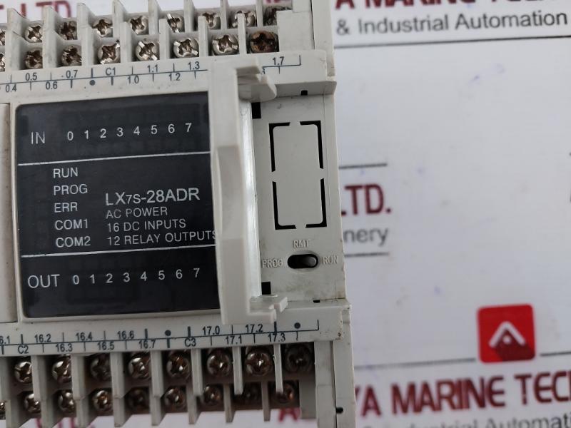 L&T Lx7S28Adr Programmable Controller Ac Power Rev.A 16 Dc Input 12 Relay Output