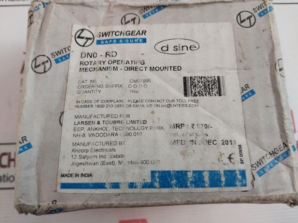 L&T Cm97895 Rotary Operating Mechanism