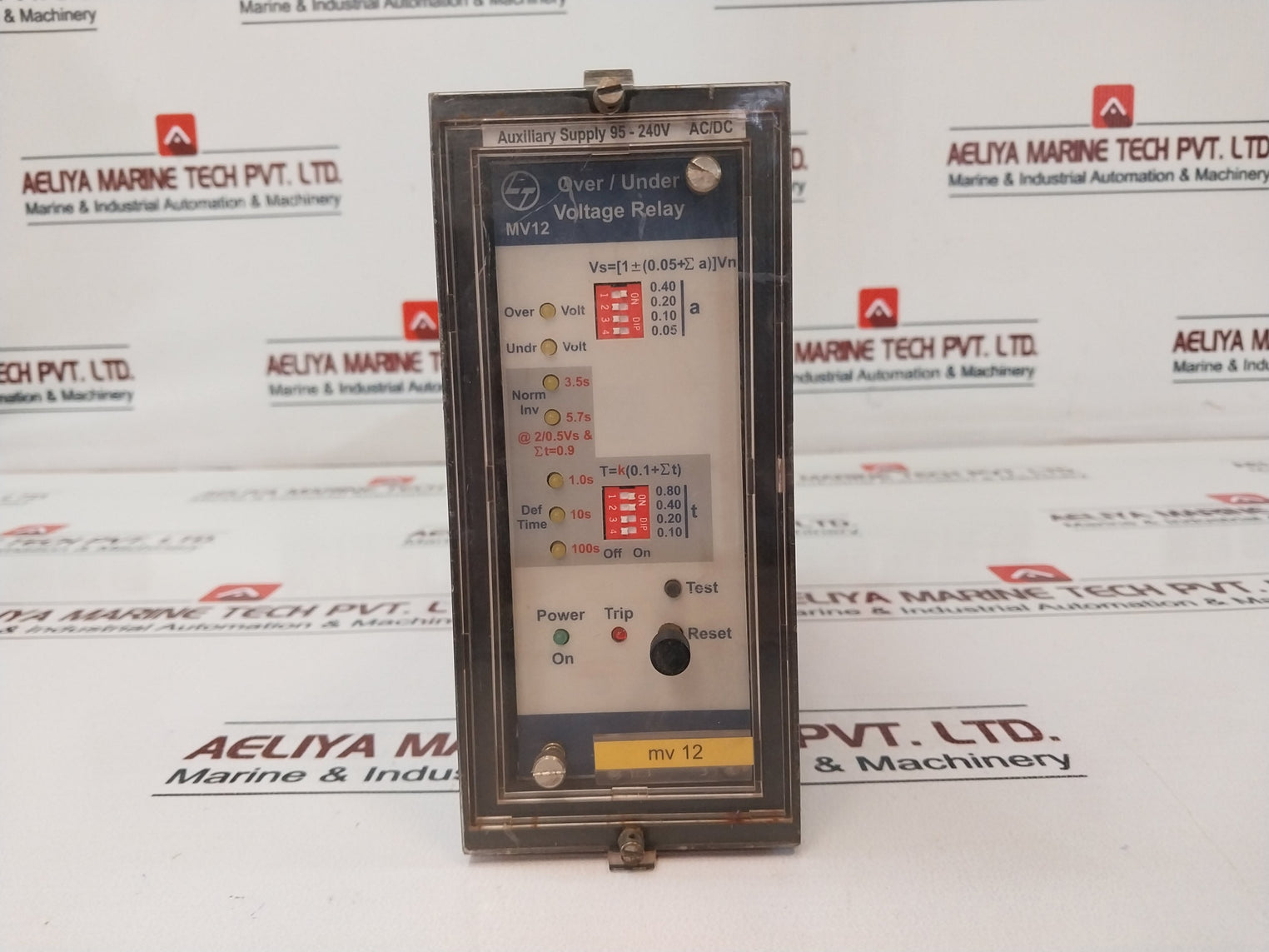 L&T Mv12 Over/Under Voltage Relay 95-240V Ac/Dc