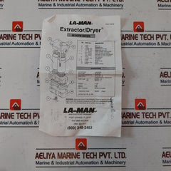 La-man 080Ska Extractor Dryer Service Kit 800-348-2463