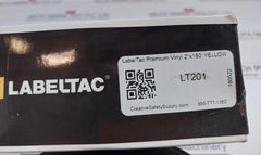 Labeltac Lt201 Yellow Vinyl Label Tape 2"X15'