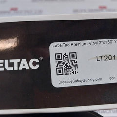 Labeltac Lt201 Yellow Vinyl Label Tape 2"X15'