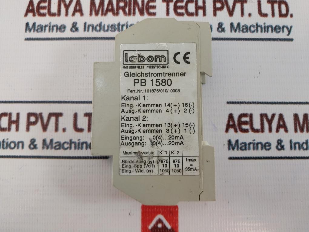 Labom PB 1580 DC Isolator 0(4)…20 mA