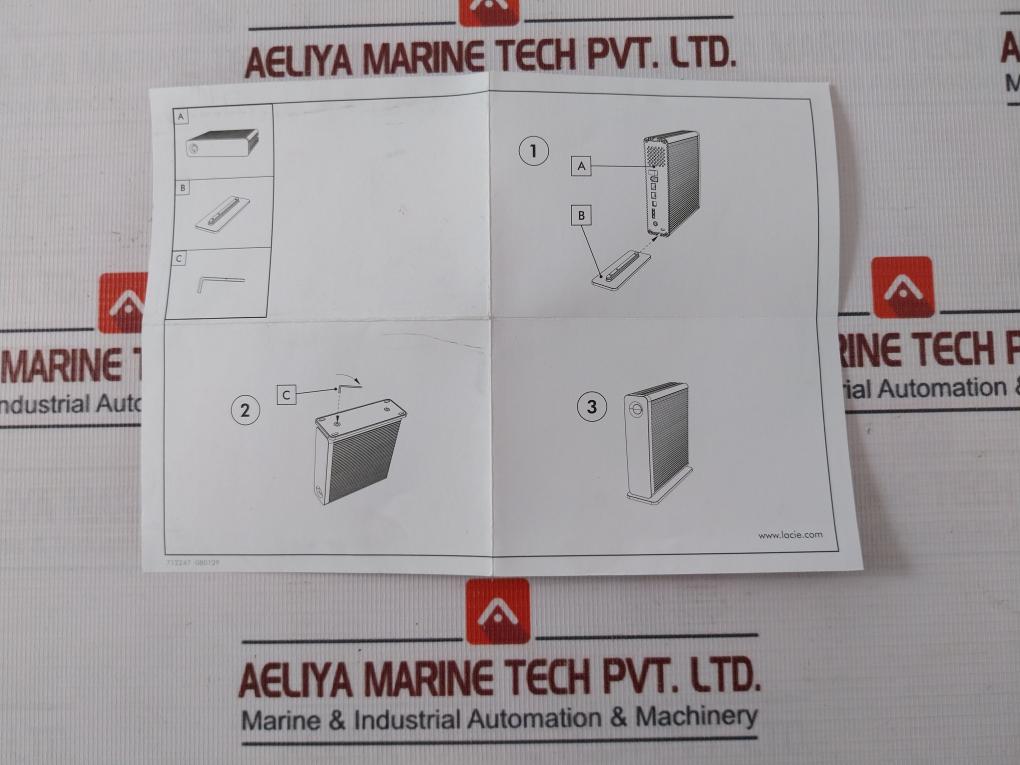 Lacie D2 Quadra V3C External Hard Drive 12Vdc-2A Fw800 Is 13252 R-41008427