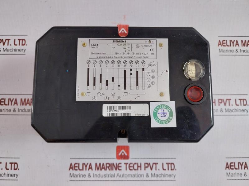 Lae1/8865 Oil Burner Control Module Siemens 220-240V 60Hz