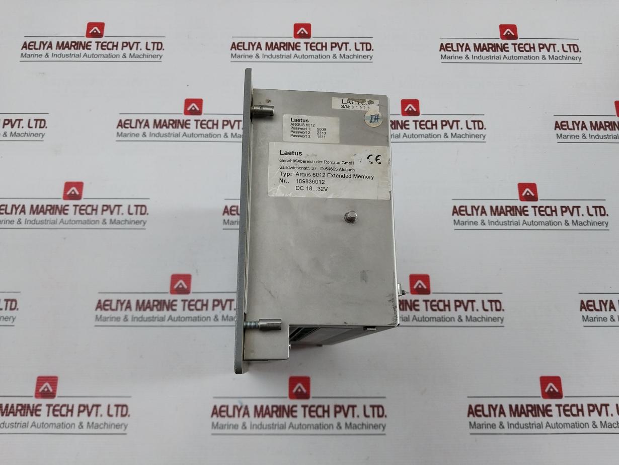 Laetus Control Evaluation Unit Argus 6012 Extended Memory 109836012 Dc 18 … 32V
