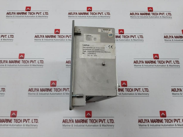 Laetus Control Evaluation Unit Argus 6012 Extended Memory 109836012 Dc 18 … 32V