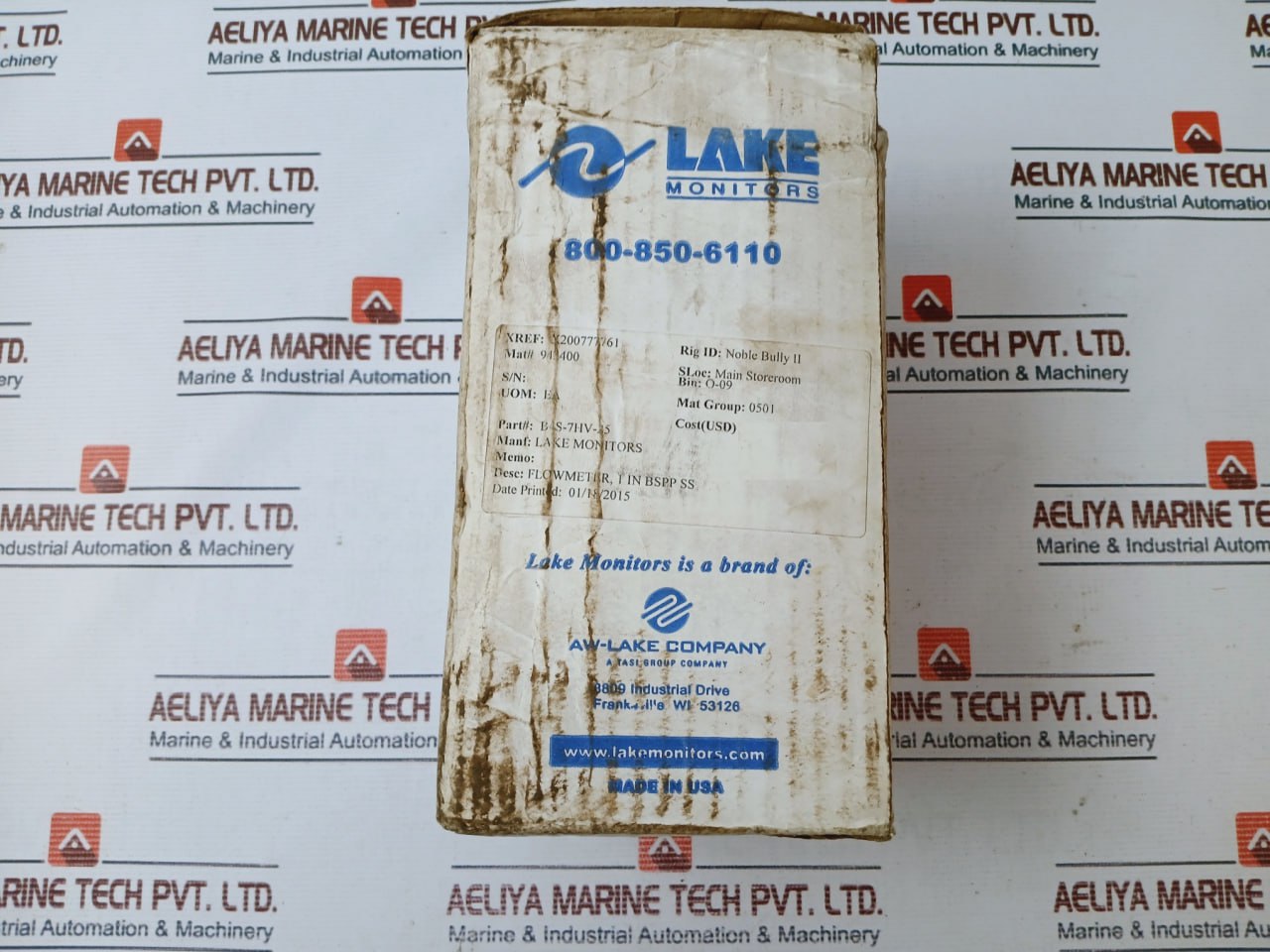 LAKE MONITORS B4S7HV25 Flow Meter 4,986,133