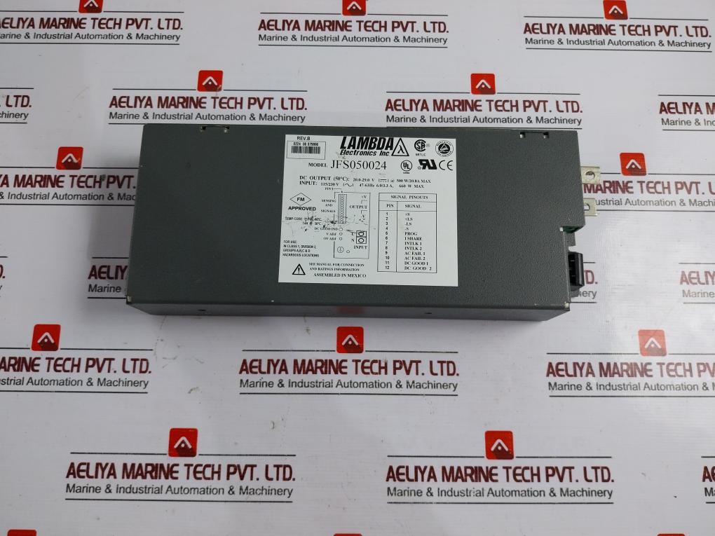 Lambda Electronics Jfs050024 Power Supply Input Rev.B 94V-0, 0224 08 879996