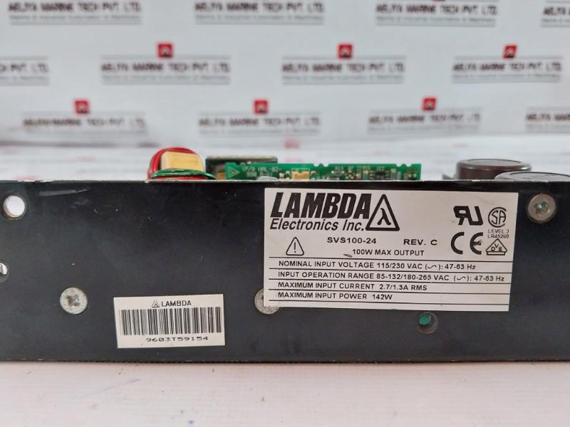 Lambda Electronics Svs100-24 Power Supply Unit 24V 100W Max Input 115/230Vac