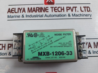 Lambda Mxb-1206-33 Noise Filter 250V~6A 50/60Hz