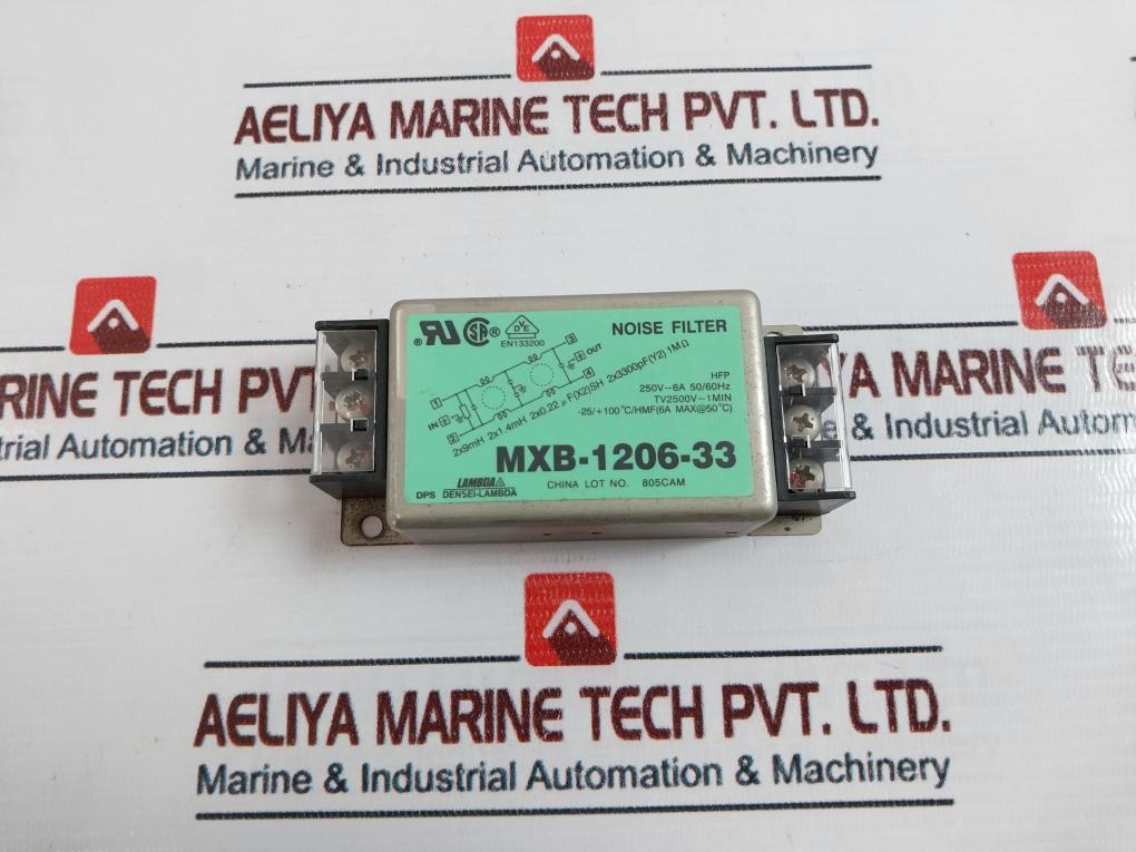 Lambda Mxb-1206-33 Noise Filter 250V~6A 50/60Hz