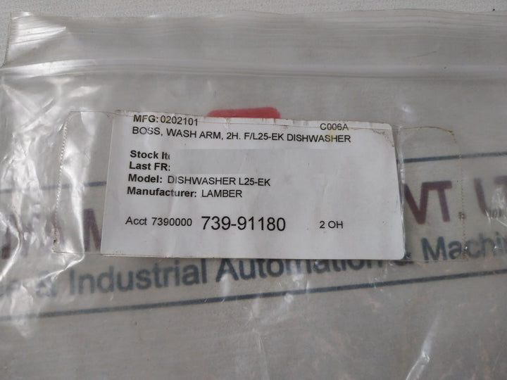 Lamber 0202101 Wash Arm Boss Dishwasher 2H. F/L25-ek