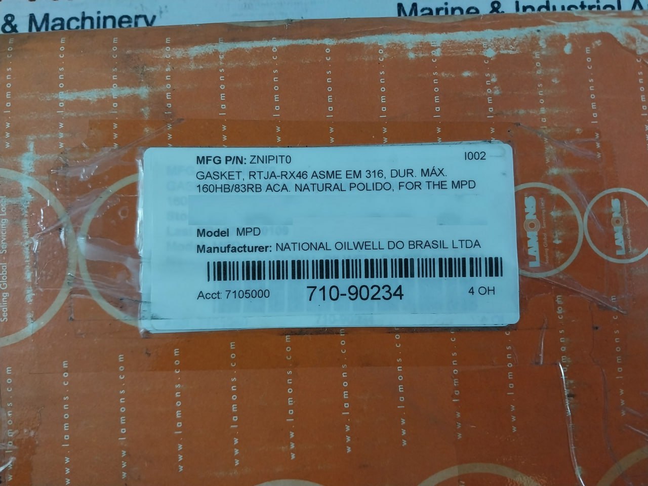 Lamons National Do Asme B16.20 Gasket Ring