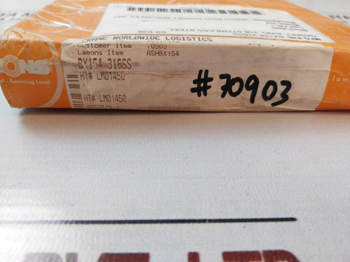 Lamons Bx154 316Ss Ring Gasket Ashbx154 7079000 707-00013 28 Oh