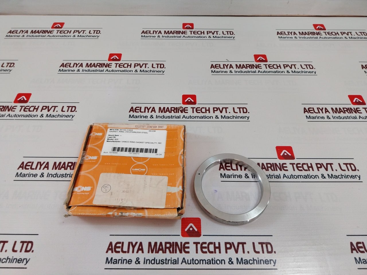 Lamons Bx154 S316-4 Stainless Steel Gasket Ring Bx154-316Ss