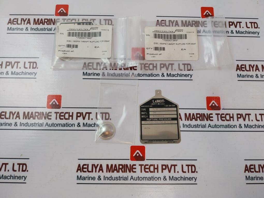 Lamot 11/16” Std (Fs) Rupture Disc 1500Psi