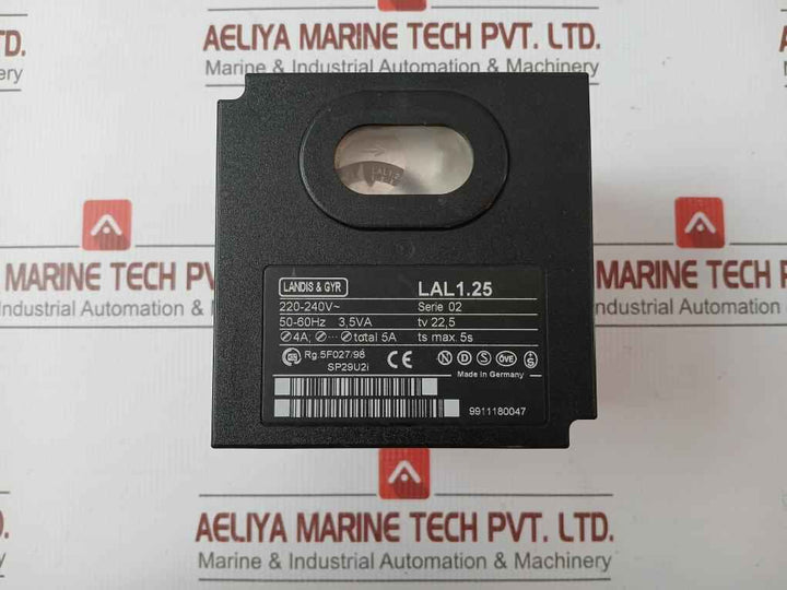 Landis & Gyr Burner Control Unit 220-240V 50-60Hz 3,5Va Part No. Lal1.25