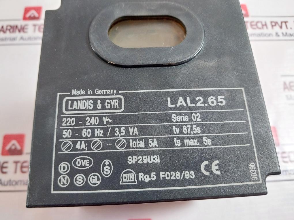 Landis & Gyr Lal2.65 Oil Burner Controller 220-240V~ 50-60Hz/ 3.5Va