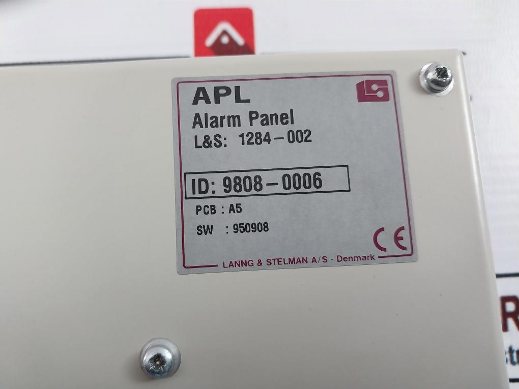 Lanng & Stelman 1284-002 Alarm Panel 950908