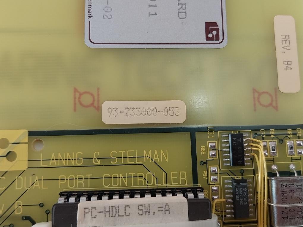 Lanng & Stelman Pc-hdlc Interface Card Rev: B