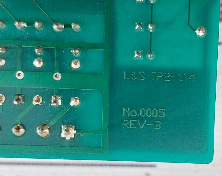 Lanng & Stelman Ip2-114 Spooler Pcb Module Ip2-114 Dc 18-40V Ac 15-28V