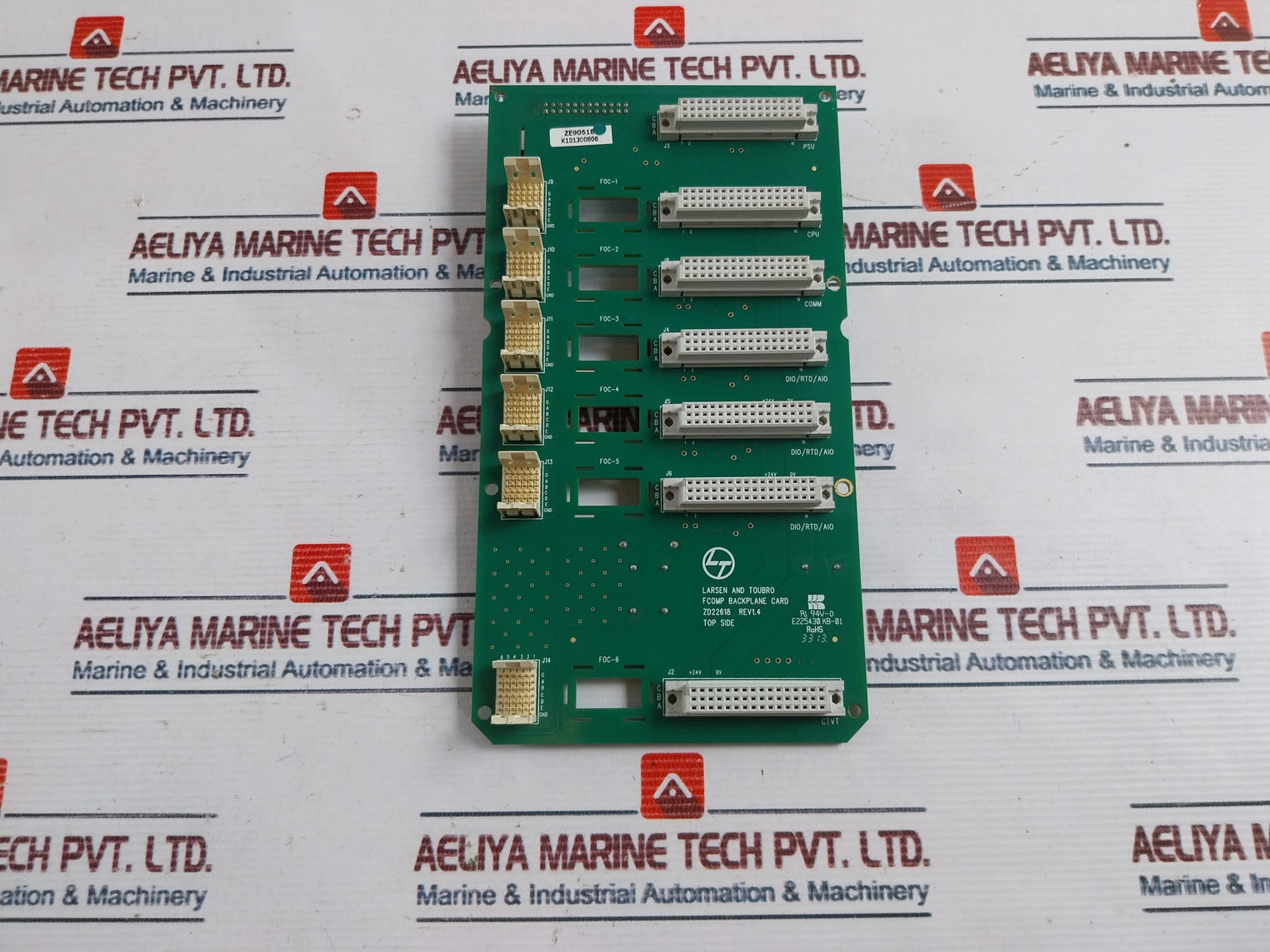 Larsen And Toubro Zd22618 Fcomp Backplane Card Rev 1.4
