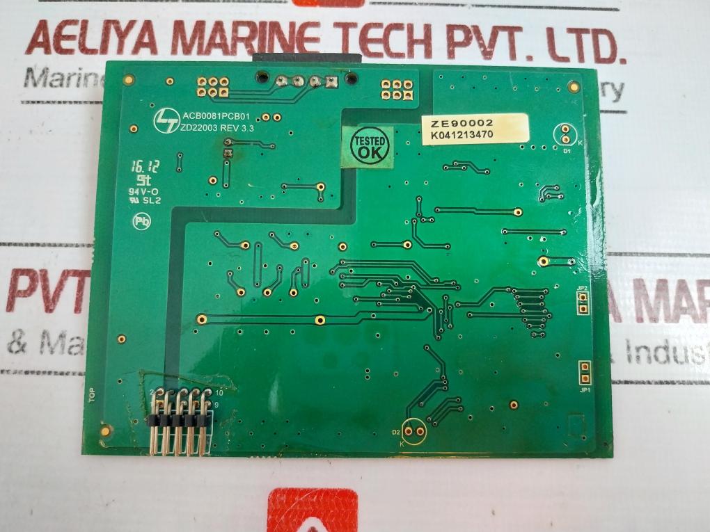Larsen & Toubro Acb0081pcb01 Printed Circuit Board Module, Zd22003 Rev 3.3 94v-0
