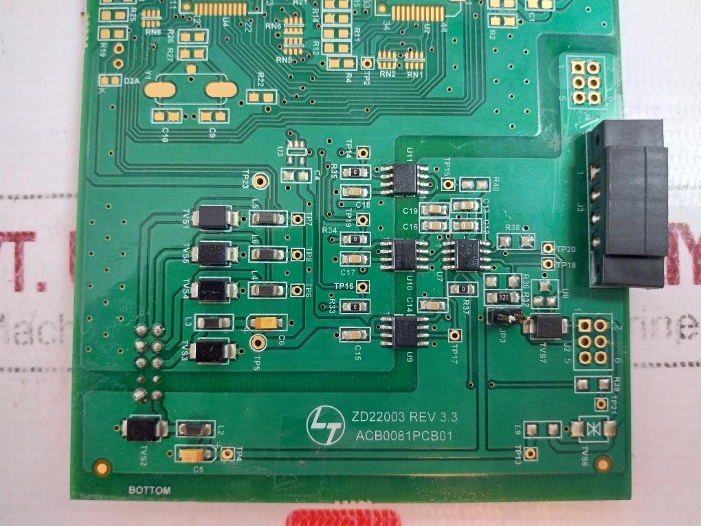 Larsen & Toubro Acb0081pcb01 Printed Circuit Board Module, Zd22003 Rev 3.3