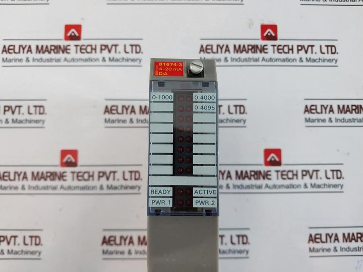 Larsen & Toubro B1674-3 Input Output I/o Module 4-20ma Ee91012