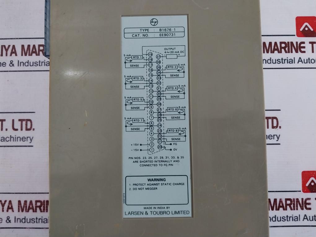 Larsen & Toubro B1676-1 Rtd Mux I/o Module 4~20ma Dc