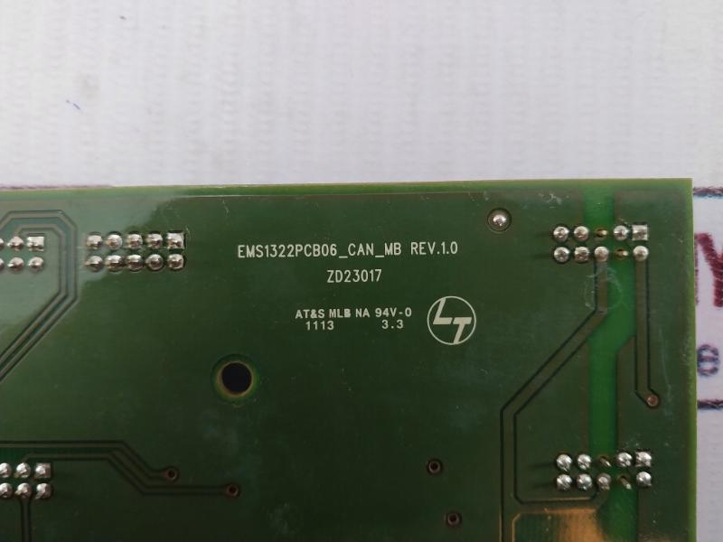 Larsen & Toubro Ems1322Pcb06_Can_Mb Printed Circuit Board Card Rev 1.0 Ze90030