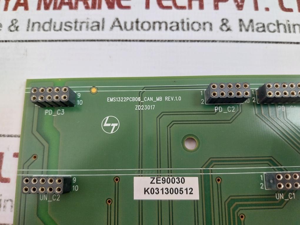 Larsen & Toubro Ems1322Pcb06_Can_Mb Printed Circuit Board Rev 1.0 Zd23017