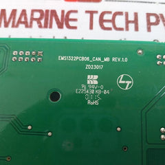 Larsen & Toubro Ems1322pcb06_can_mb Printed Circuit Board Zd23017 Rev 1.0 94v-0