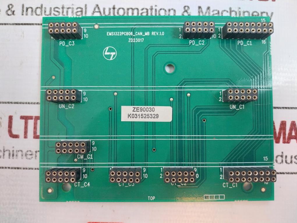 Larsen & Toubro Ems1322pcb06_can_mb Printed Circuit Board Zd23017 Rev 1.0 94v-0