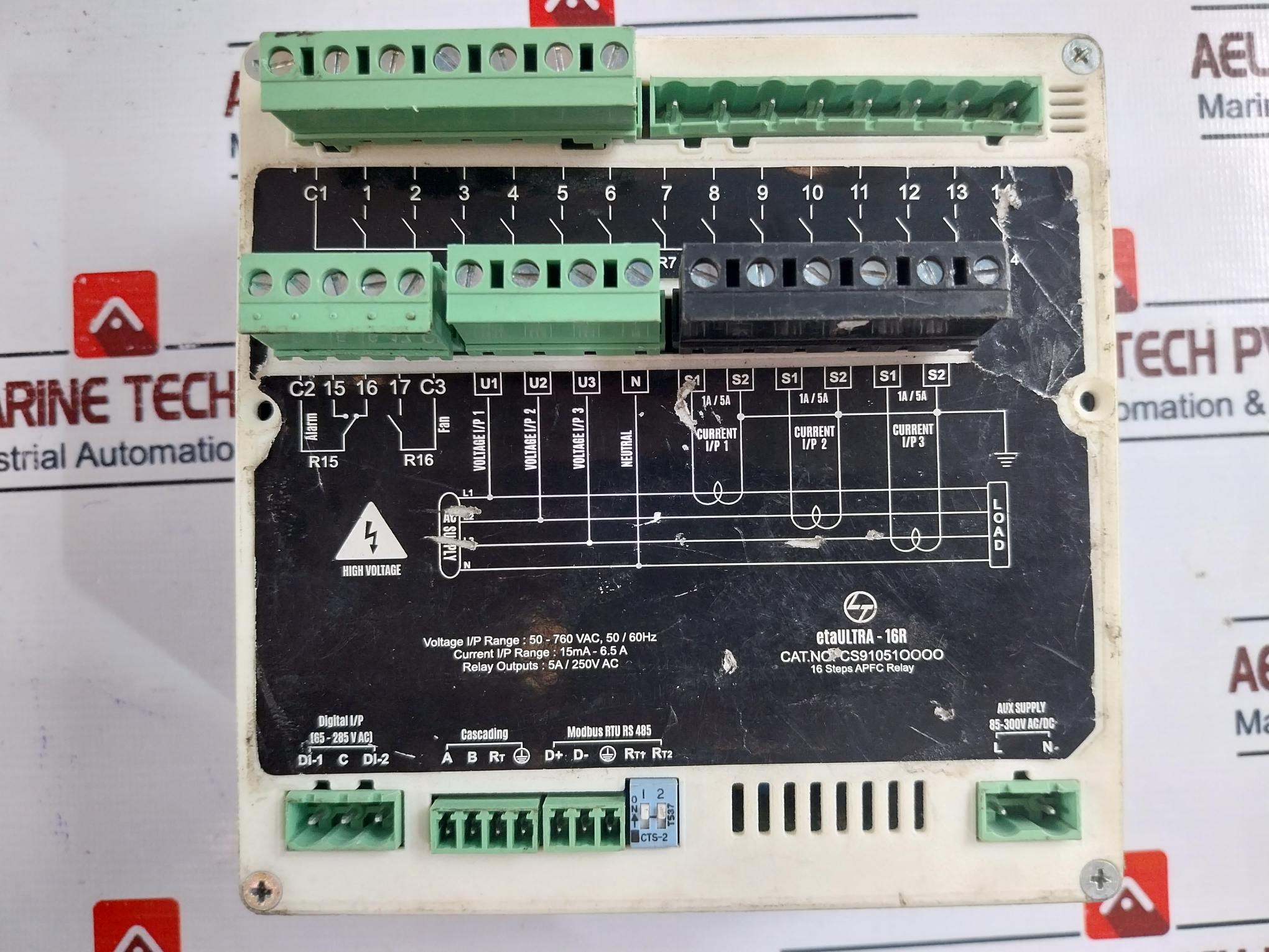 Larsen & Toubro Etaultra 16R Automatic Power Factor Controller 50-760Vac 50/60Hz
