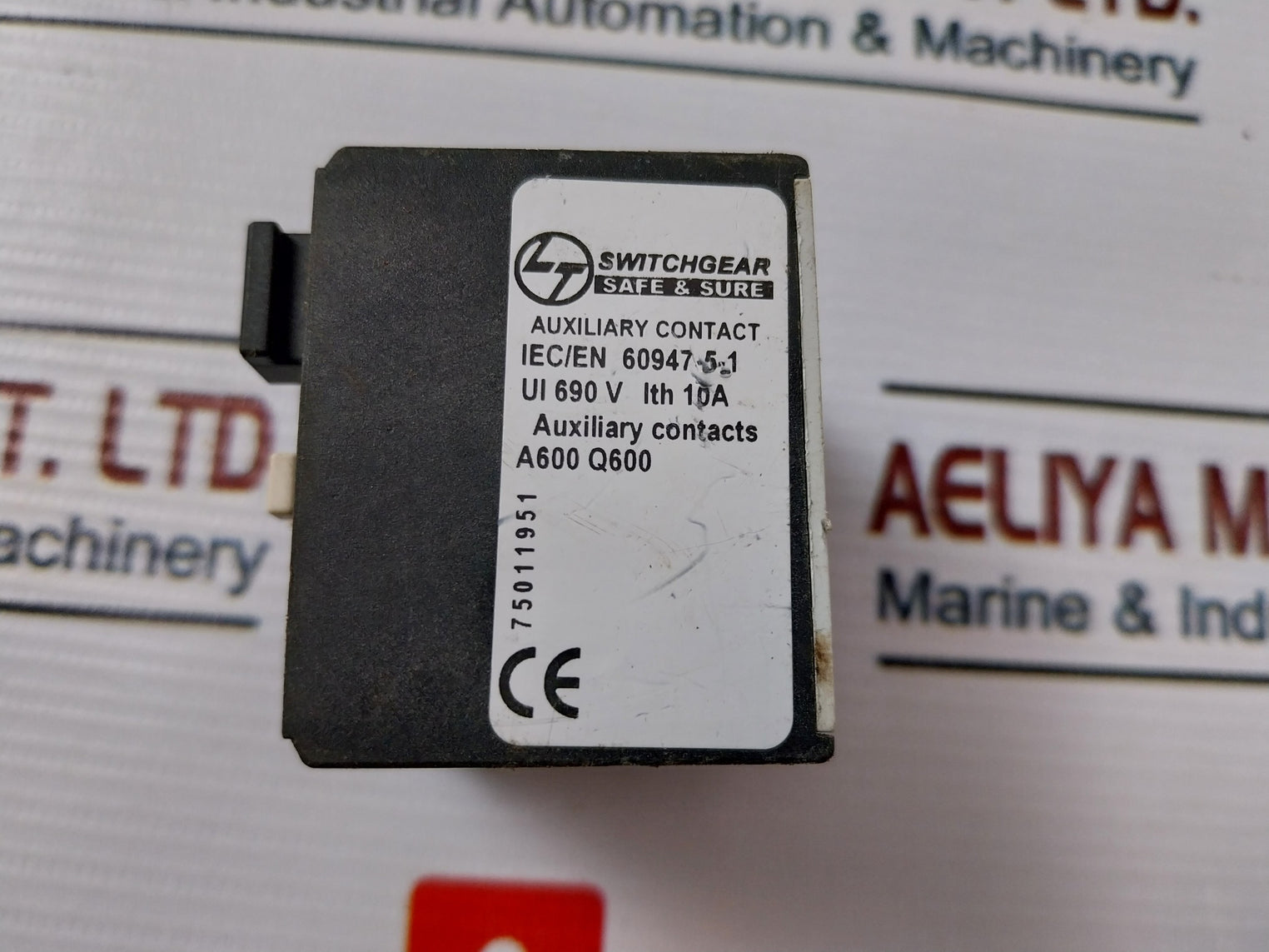 Larsen & Toubro Iec/En 60947-5-1 Auxiliary Contact 10A 690V