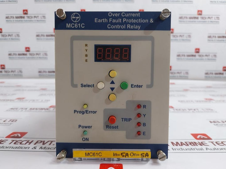 Larsen & Toubro Mc61c Over Current Earth Fault Protection & Control Relay 94v-0