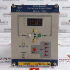 Larsen & Toubro Mc61c Over Current Earth Fault Protection & Control Relay 94v-0