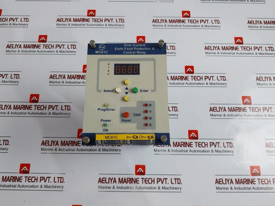 Larsen & Toubro Mc61c Over Current Earth Fault Protection & Control Relay 94v-0